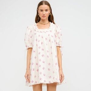 Sofie the label Bow Ruffle Mini Dress S